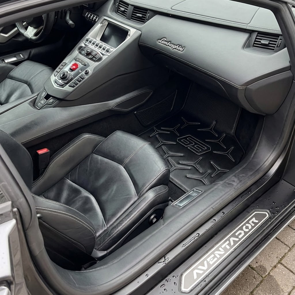 Tappeti in pelle carbonio per Lamborghini Aventador SVJ 63 Edizione