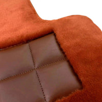 Ginger Color Sheepskin Floor Mats for Rolls-Royce Cullinan (2018-2023) - AutoWin