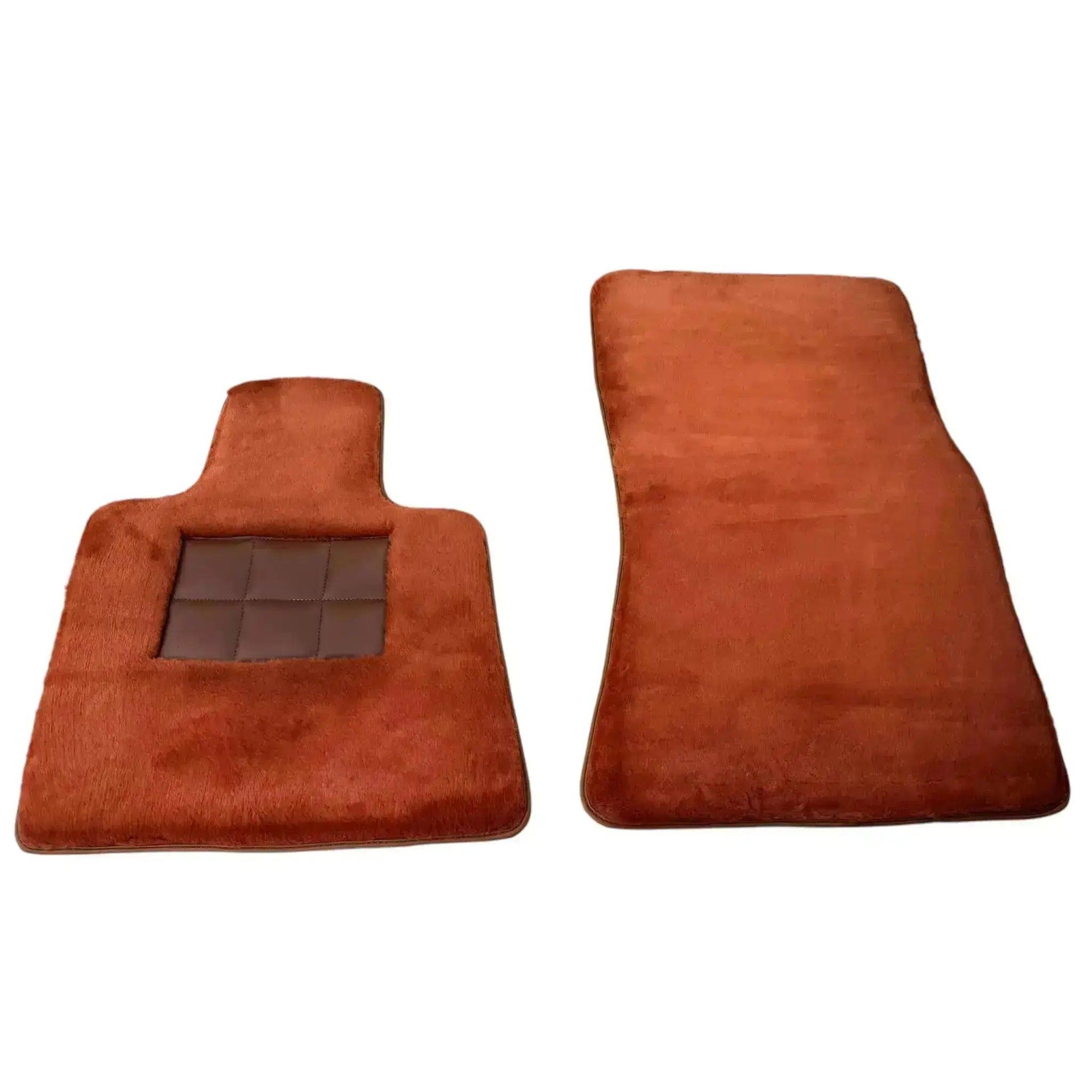 Ginger Color Sheepskin Floor Mats for Rolls-Royce Dawn (2016-2023) - AutoWin