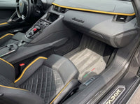 Anpassbare Fußmatten für Lamborghini Aventador, grauer Teppich