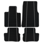 Luxury Black Leather Floor Mats for Rolls Royce Dawn 2016-2023