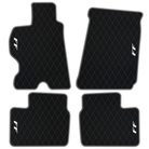 Luxury Black Leather Floor Mats for Ferrari Roma (2021-2024)