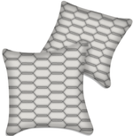 Customizable White Leather Pillows Set of 2 for All Vehicles