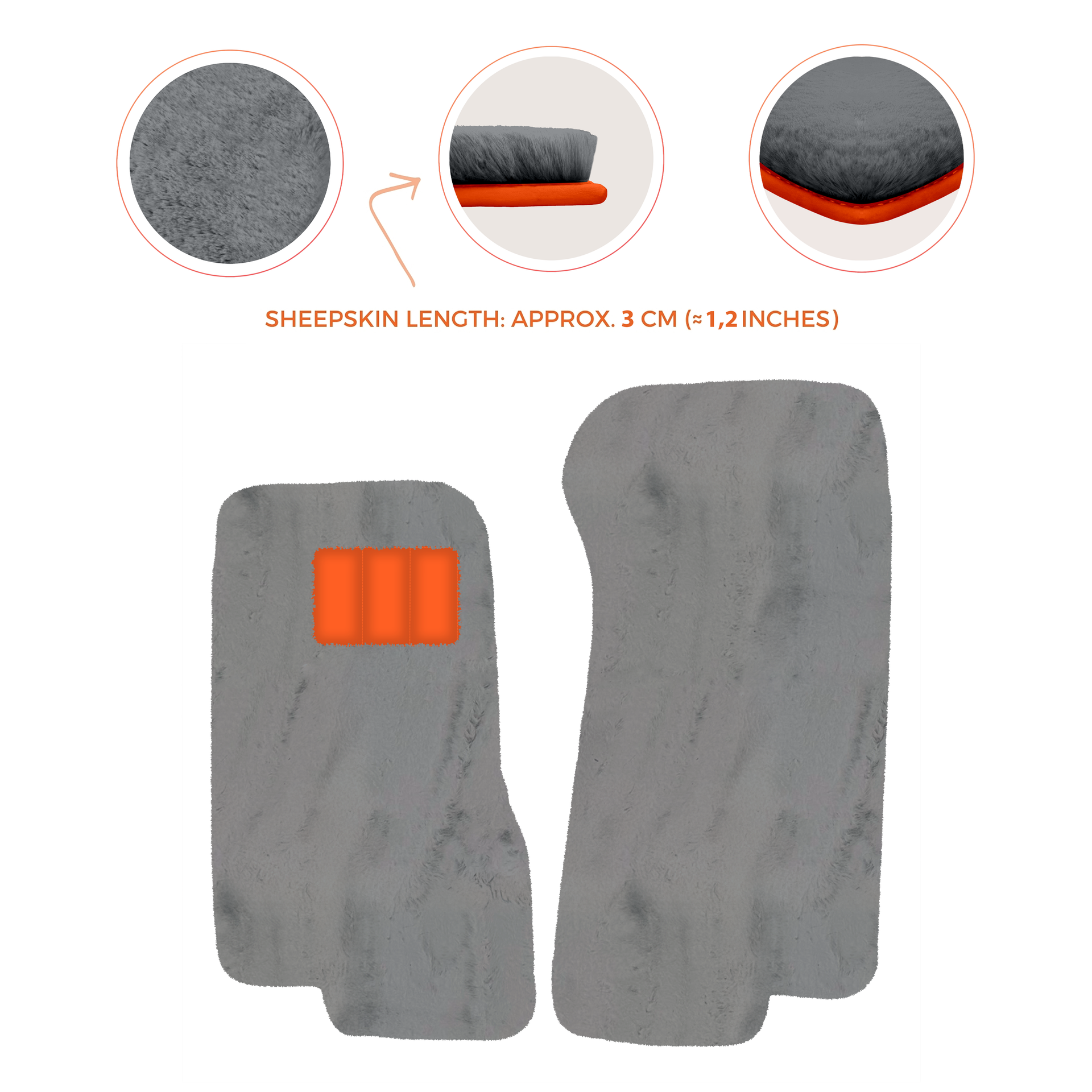Premium Sheepskin Floor Mats for Aston Martin DB7 Volante (1996-2003)