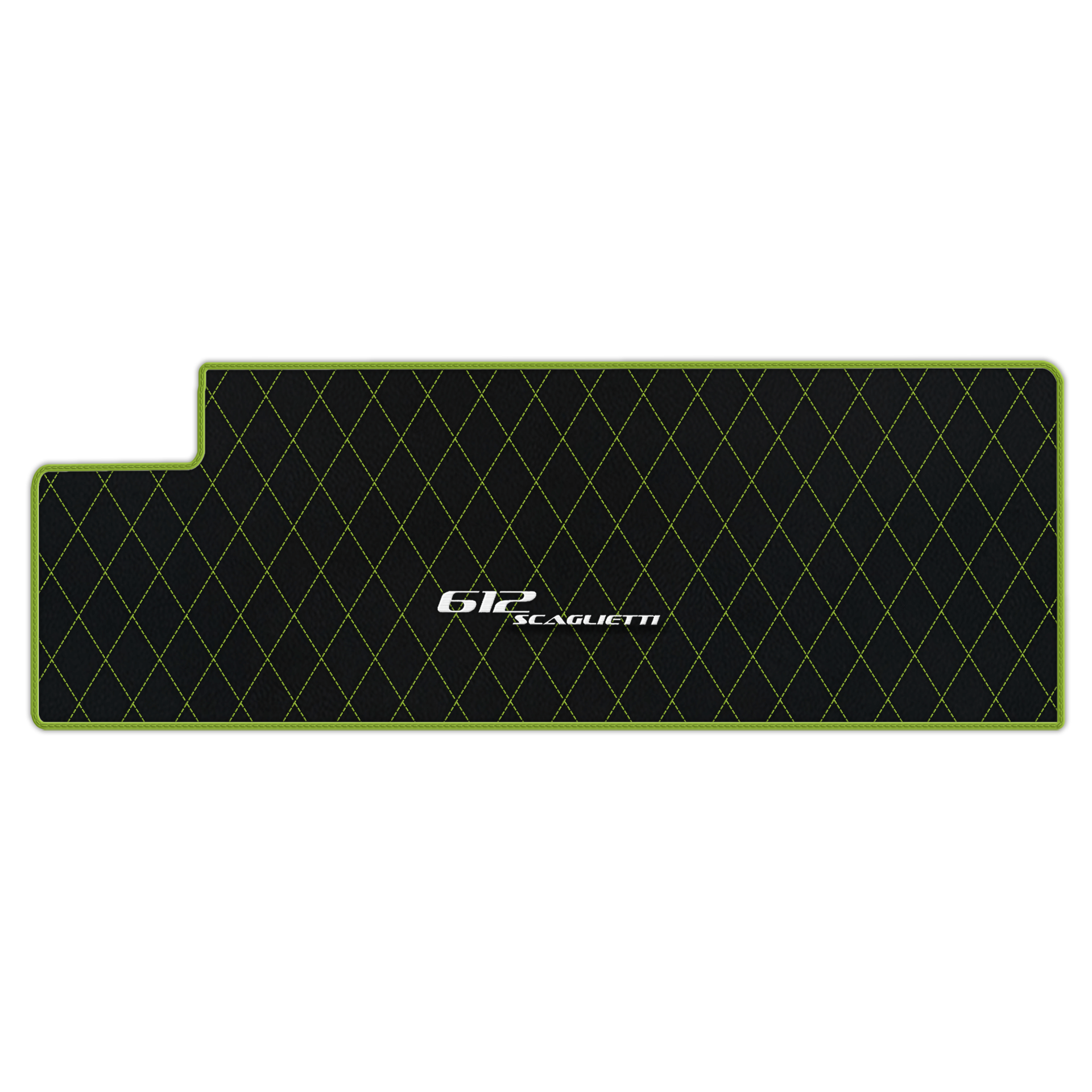 Luxury Black Leather Floor Mats for Ferrari 612 Scaglietti (2005-2011)