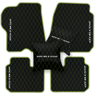 Luxury Black Leather Floor Mats for Ferrari Roma (2021-2024)