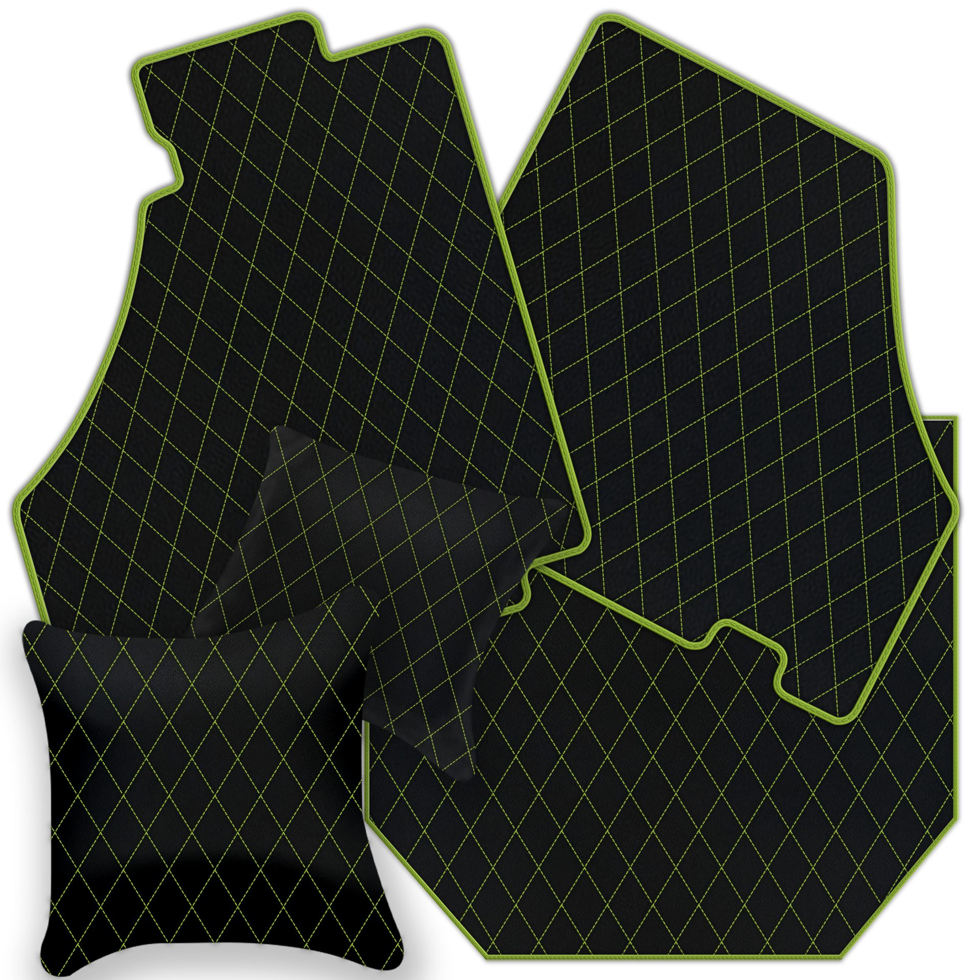 Beige Floor Mats For Ferrari 360 Modena 1999-2005 With Alcantara Leather - AutoWin