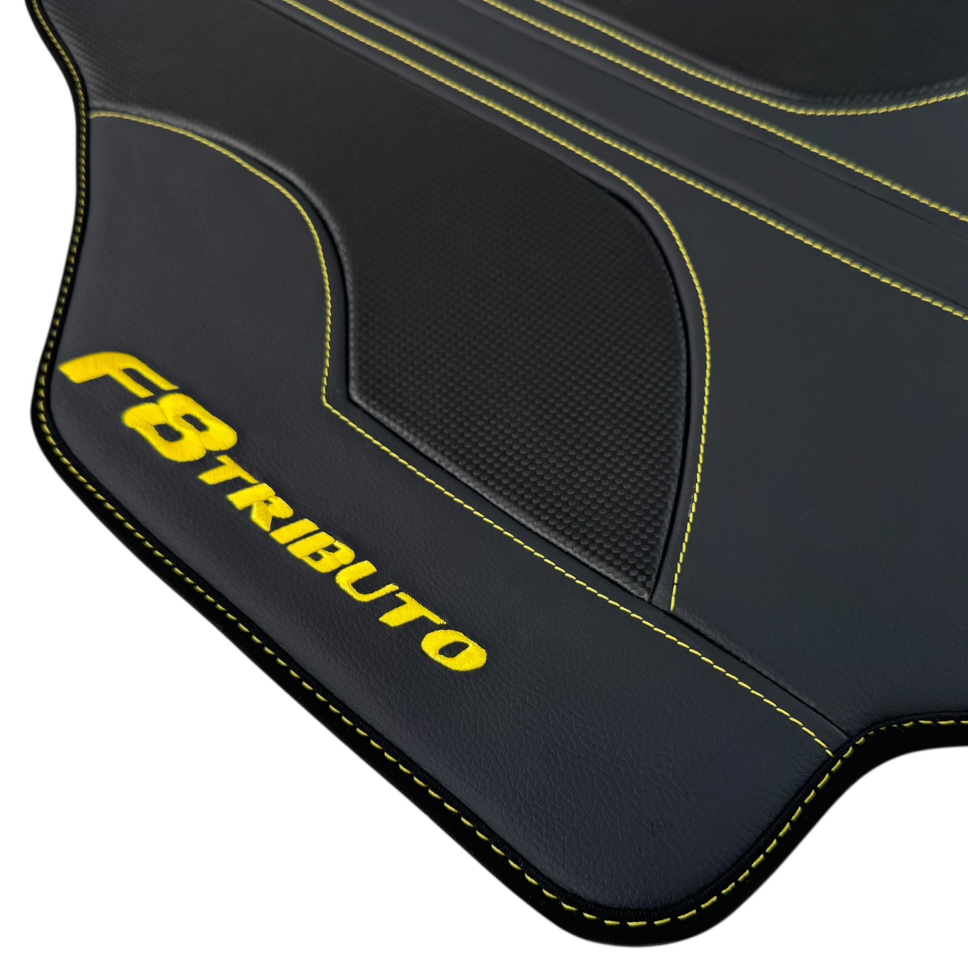 Custom Luxury Leather Floor Mats for Ferrari F8 Spider (2019-2023)