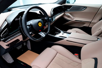 Beige Floor Mats for Ferrari SF90 Stradale (2019-2024) with Leather