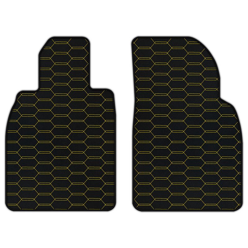 Customizable Leather Floor Mats with Interlaced Hex Pattern for Porsche 911 GT3 RS (991) 2015–2019
