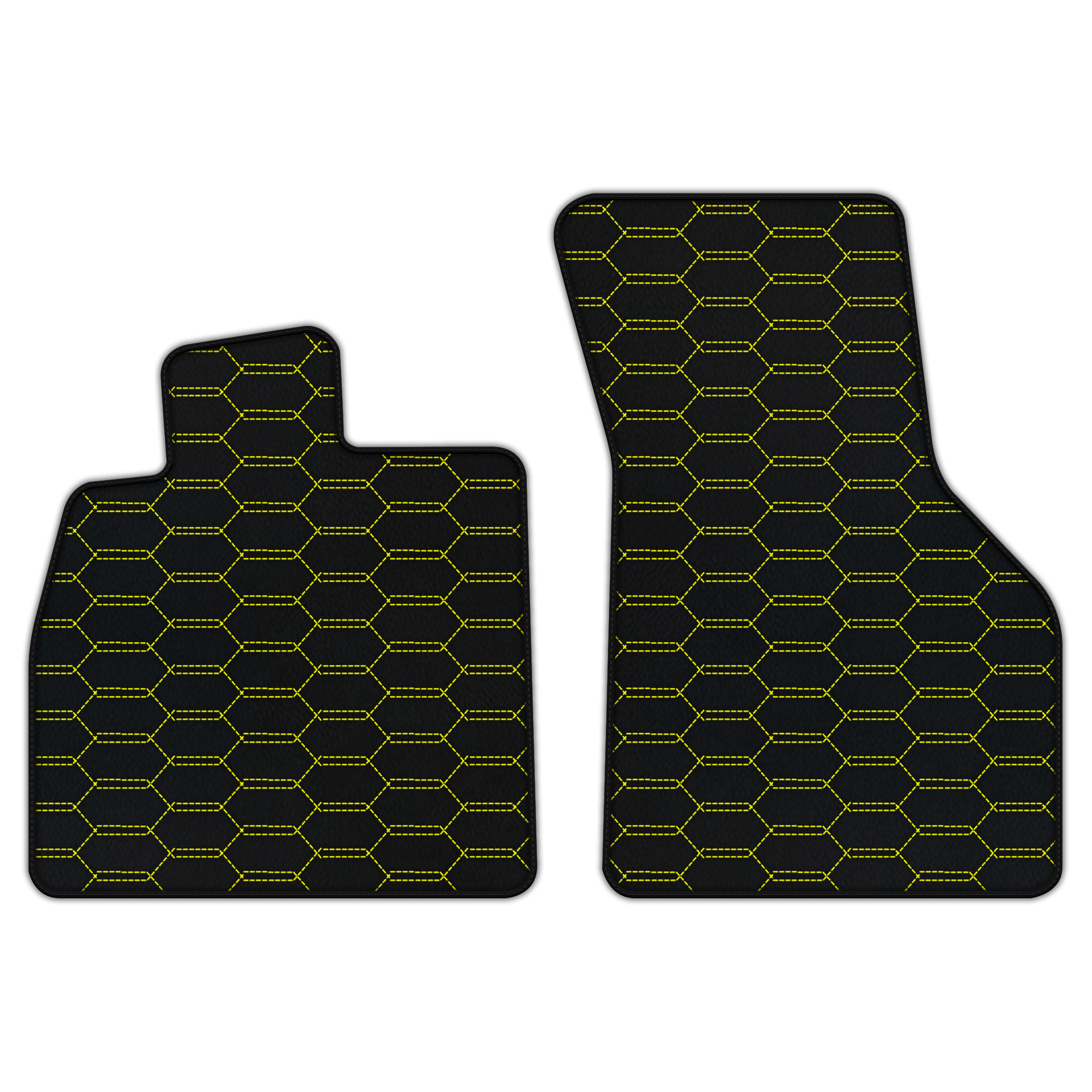 Customizable Hexagon Leather Floor Mats for Audi TT MK3 Coupe