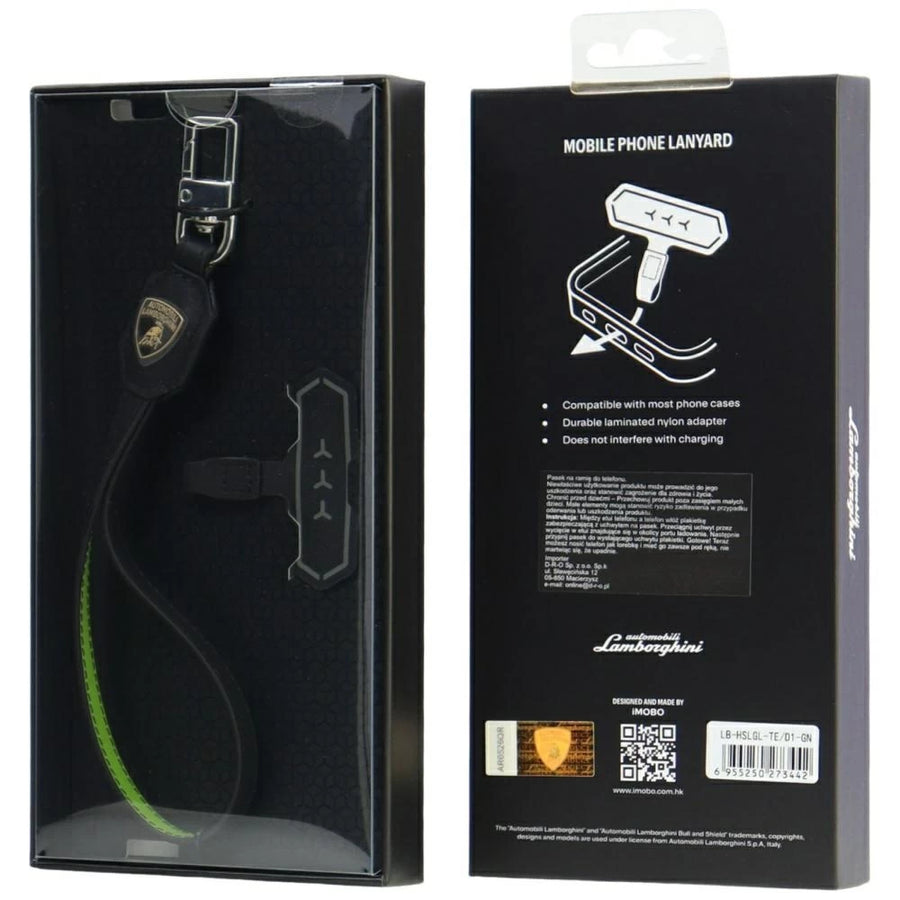 Lamborghini D1 Universal Leather Phone Hand Strap - Dark Blue