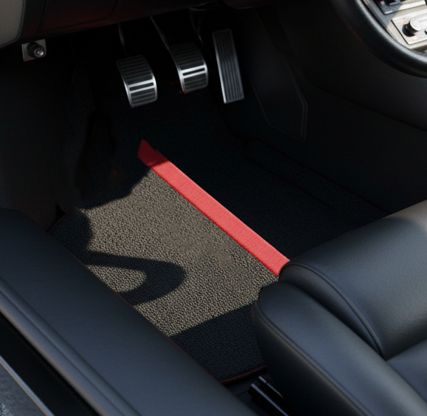 Tapis de voiture en cuir personnalisables avec motif hexagonal vertical pour Lamborghini Countach (1974–1990) - AutoWin