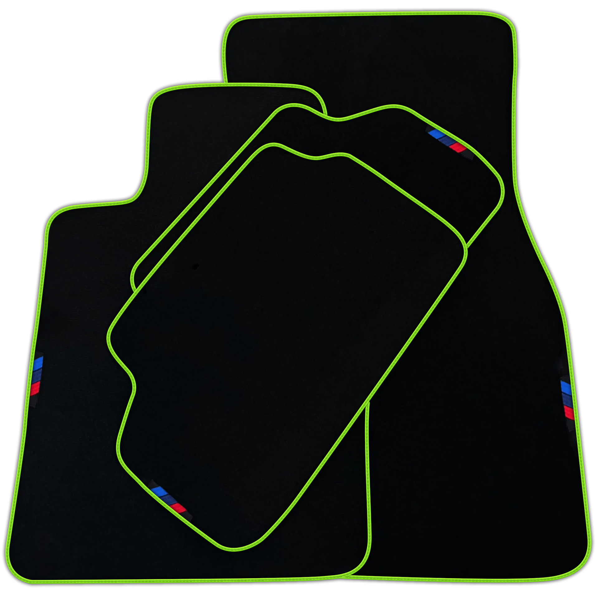 Black Mats For BMW M3 E36 | White Trim | Various Trim Colors