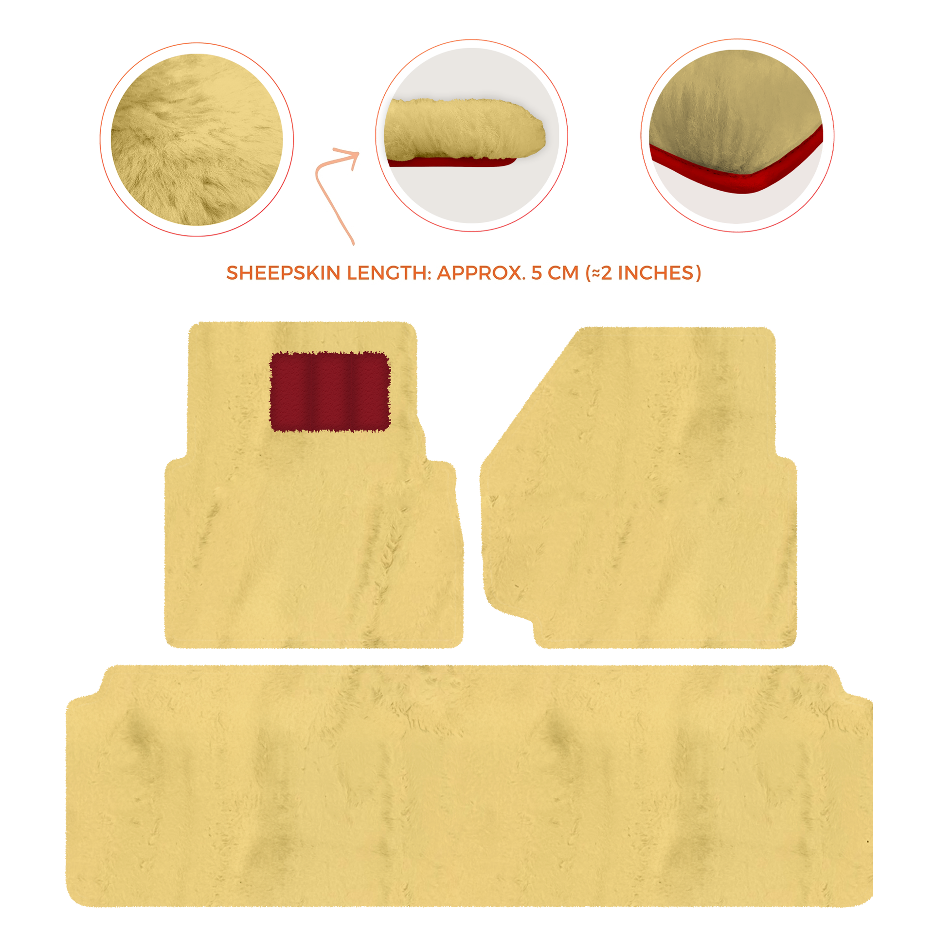 Luxurious Premium Sheepskin Floor Mats for Range Rover (2012-2022)