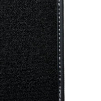 Black Floor Mats for Mini Cooper / One F55 5-doors (2015-2023) with Leather - AutoWin