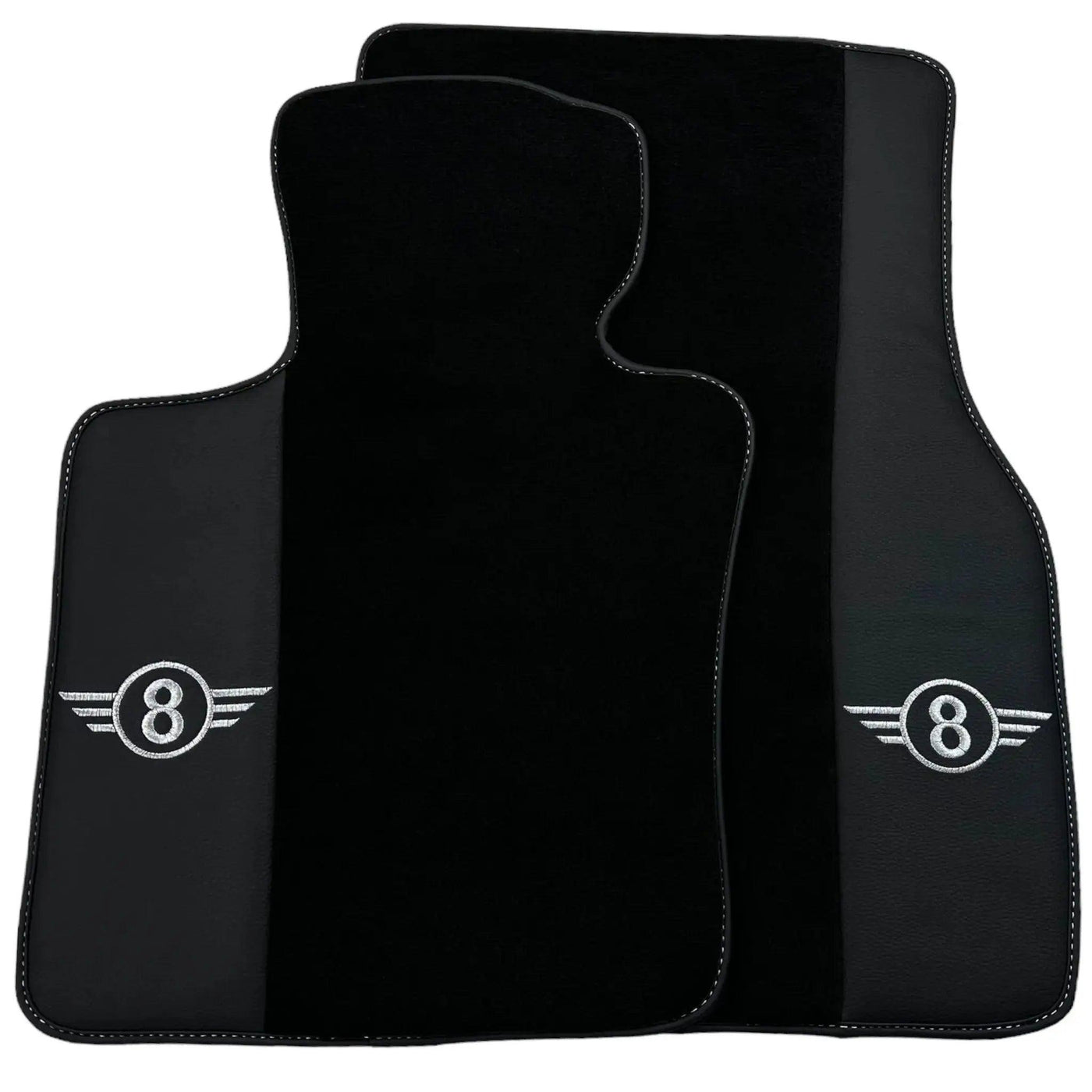 Black Floor Mats for Mini Cooper / One R53 (2001-2007) Cooper S with Leather - AutoWin