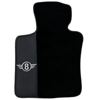 Black Floor Mats for Mini Cooper / One R53 (2001-2007) Cooper S with Leather - AutoWin