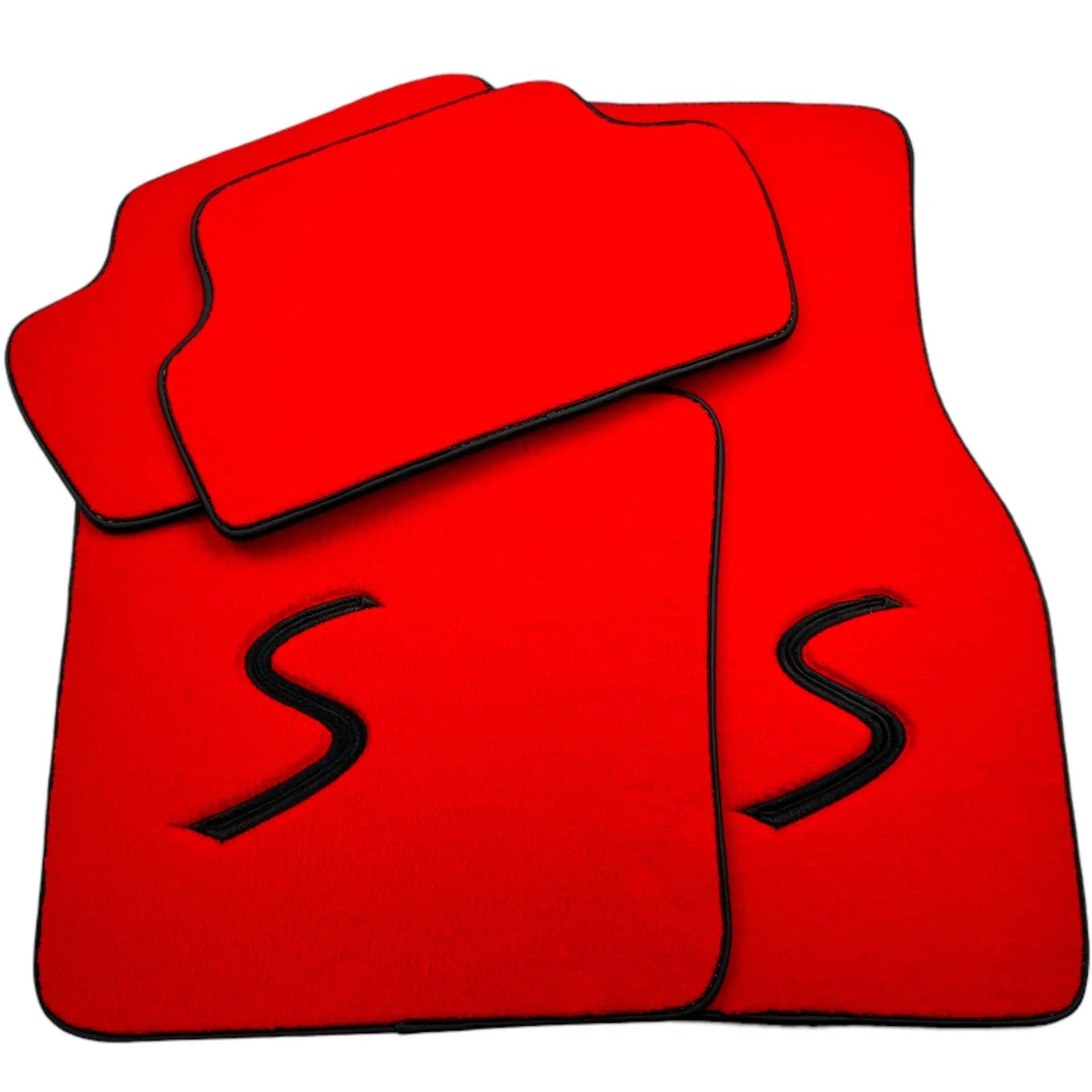Red Floor Mats for Mini Cooper / One R56 (2007-2014) - AutoWin