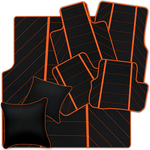 Luxury Black Leather Floor Mats for Rolls Royce Dawn 2016-2023