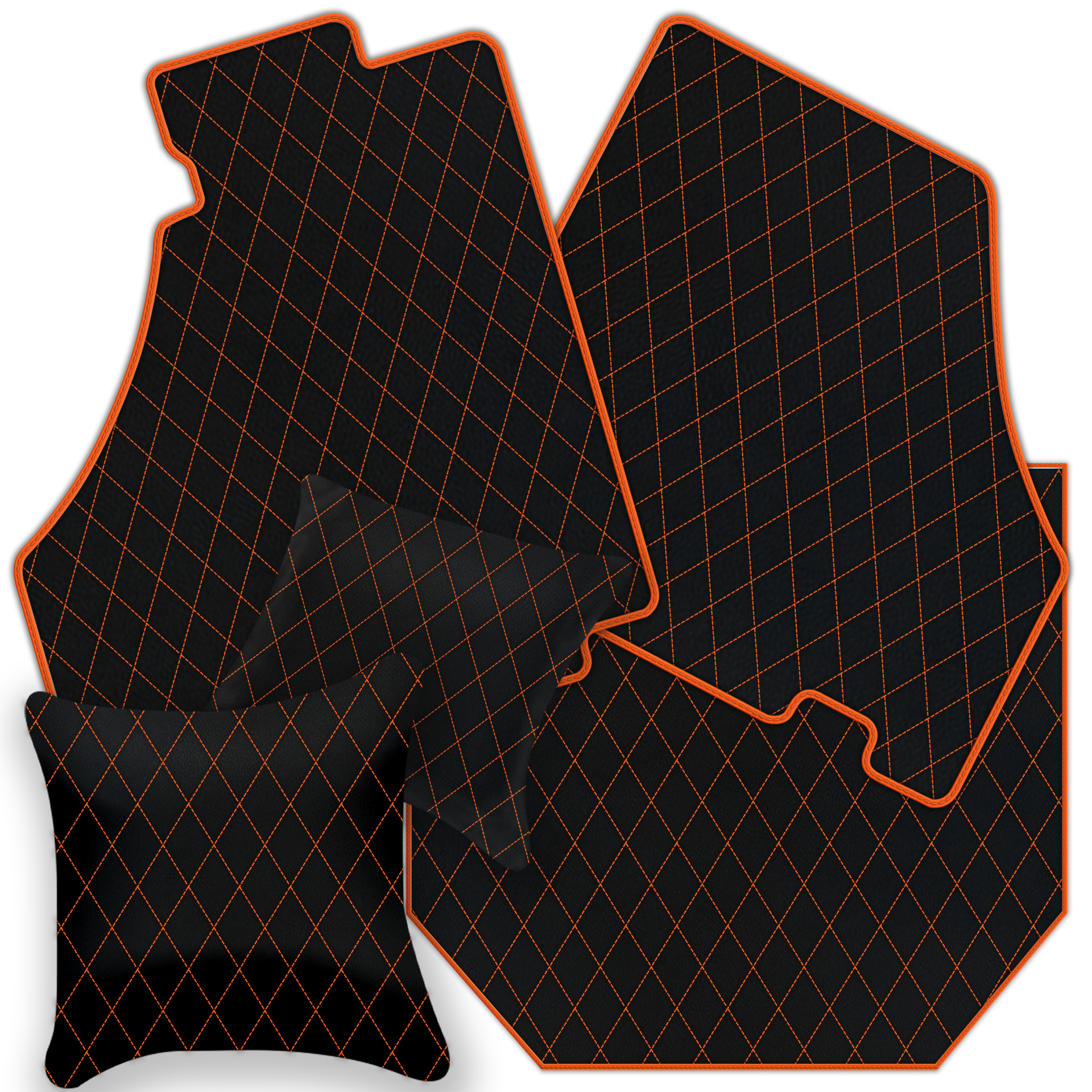 Beige Floor Mats For Ferrari 360 Modena 1999-2005 With Alcantara Leather - AutoWin