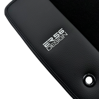 ER56 Design Black Floor Mats for Jeep Cherokee KJ Sport (2002-2007) with Leather