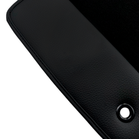 Black Floor Mats for Dodge Ram 1500 (2019-2024) with Leather | AutoWin