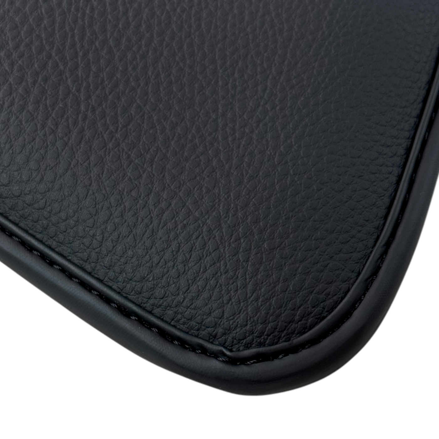 Black Floor Mats for Ferrari 296 GTS (2022-2024) with Leather | Red Logo