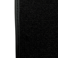 ER56 Design Black Floor Mats for Chevrolet Captiva C100 7-Seater (2006-2011) with Leather