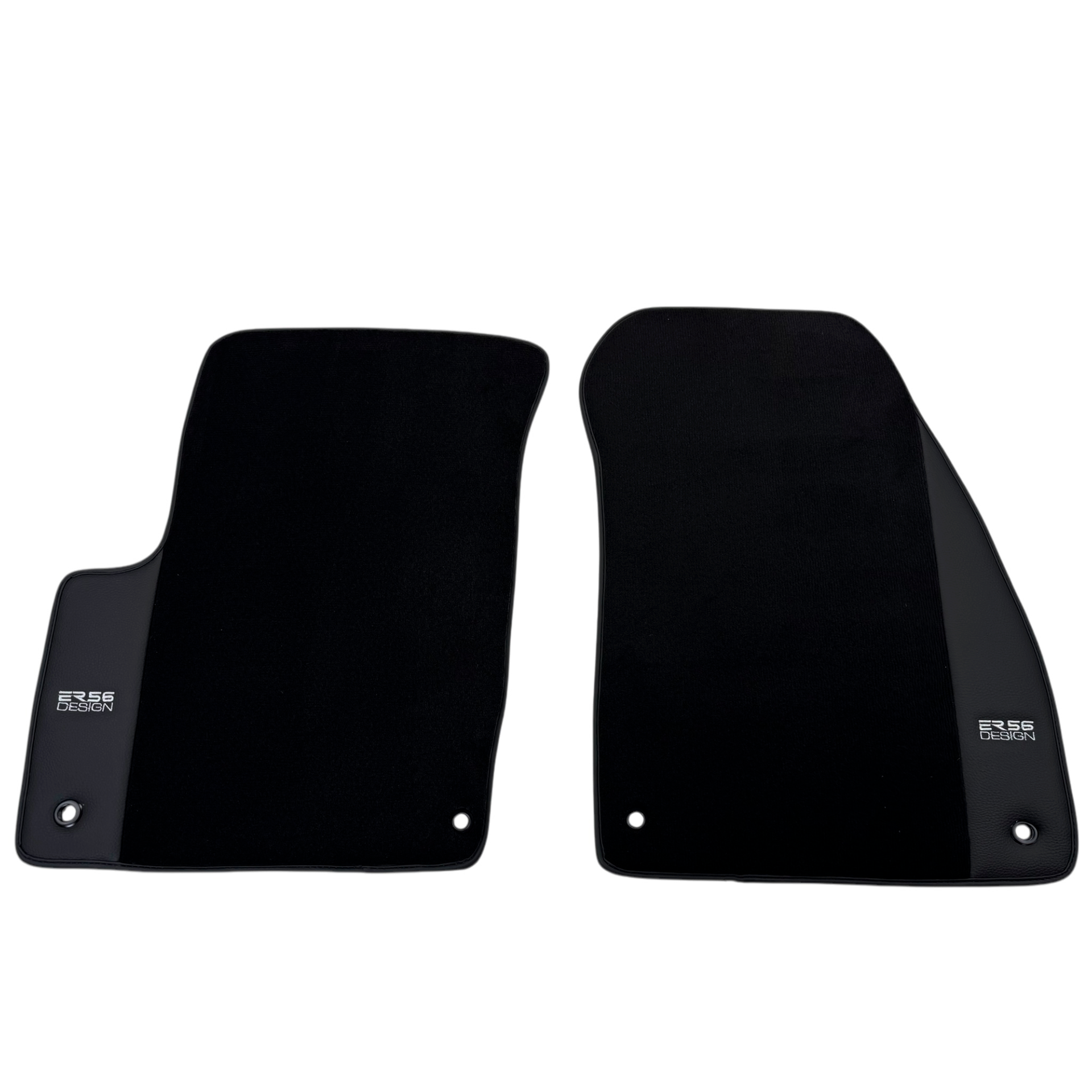 ER56 Design Black Floor Mats for Chevrolet Captiva C140 5-Seater (2011-2015) with Leather