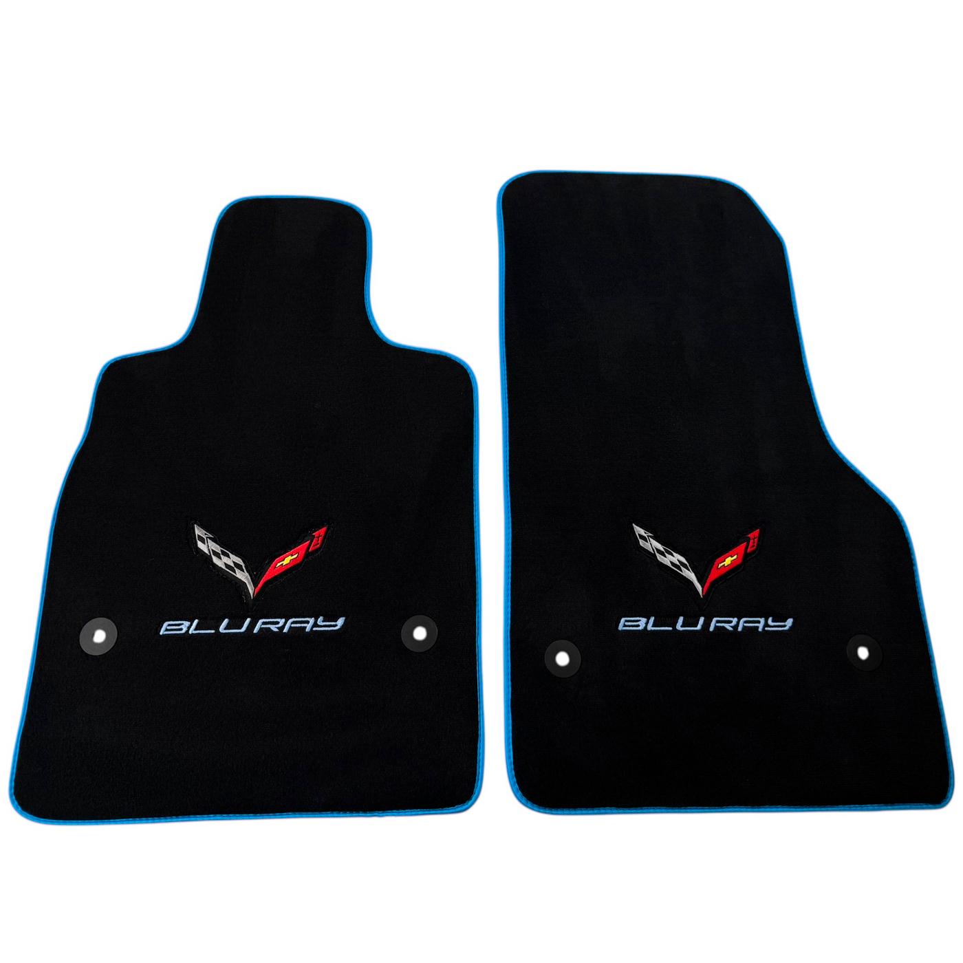 Black Floor Mats for Chevrolet Corvette C8 (2020-2024)