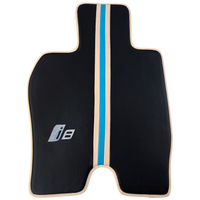 Carbon Fiber Floor Mats for BMW i8 Series L12 L15 | Cream Leather