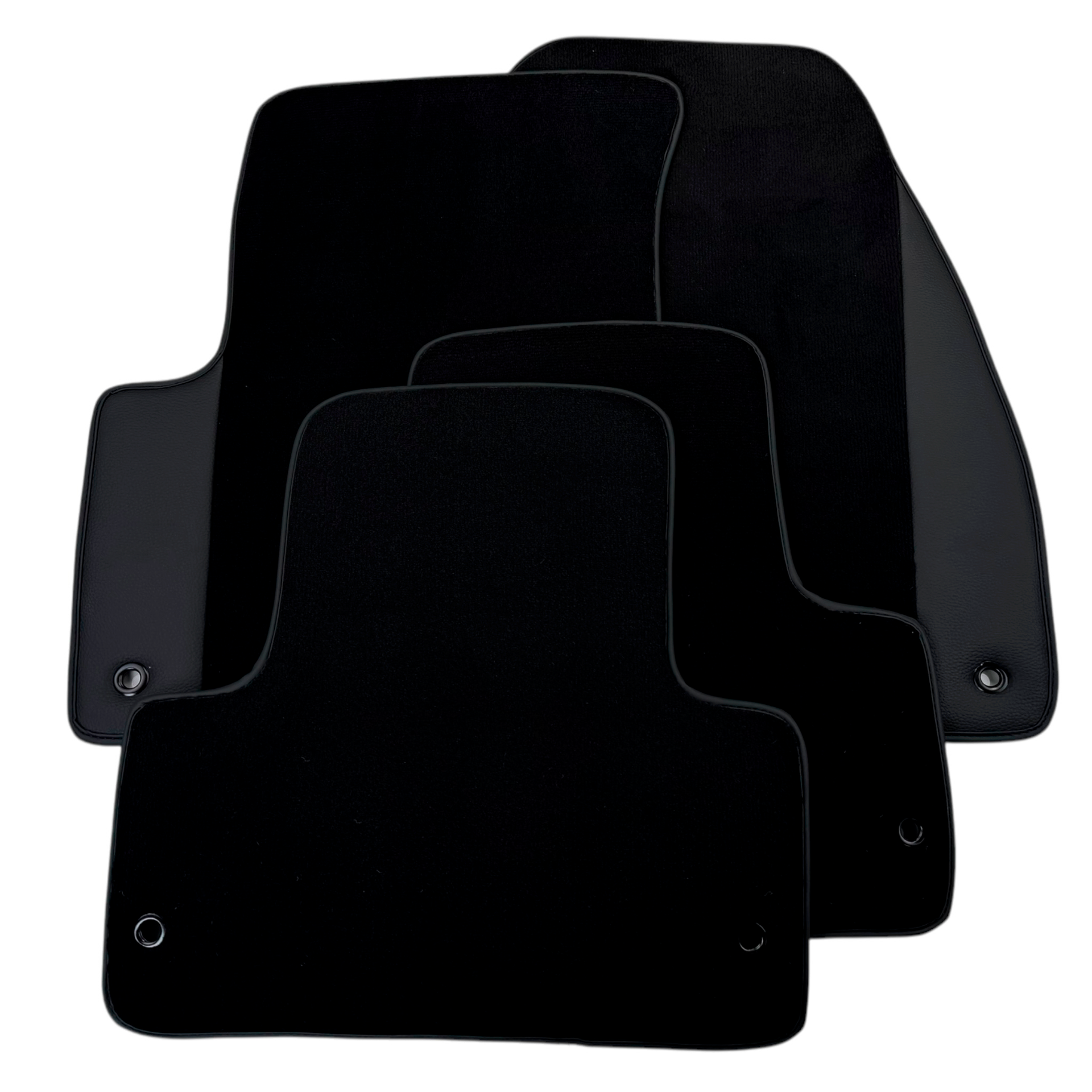 Black Floor Mats for Chevrolet TrailBlazer SUV (1999-2001) with Leather | AutoWin
