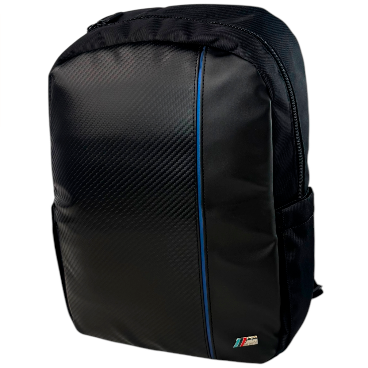 BMW 15.6" Laptop Backpack: Sleek Carbon Fiber Design Style Bag