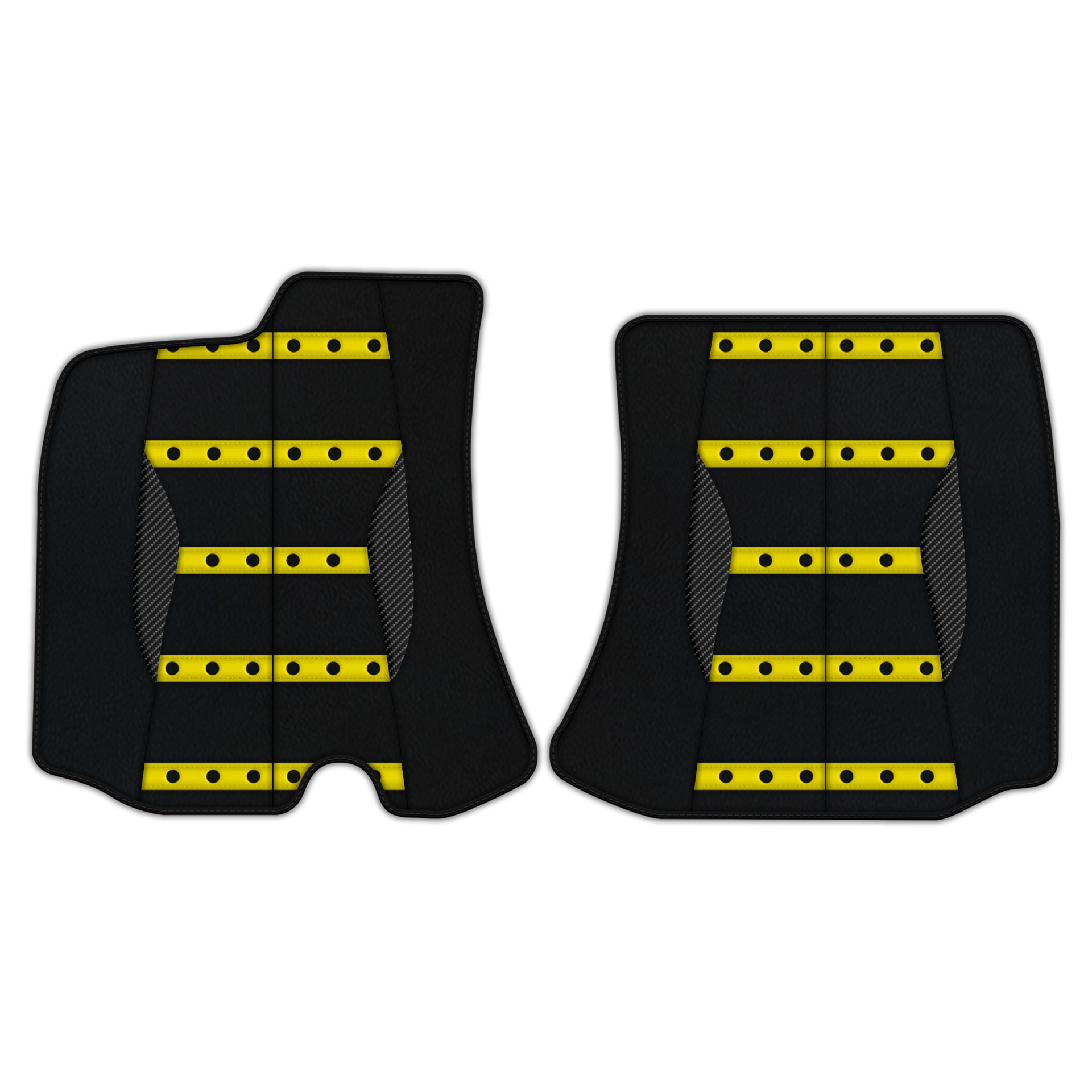 Tapis de voiture en cuir sur mesure avec motif diamant - AutoWin