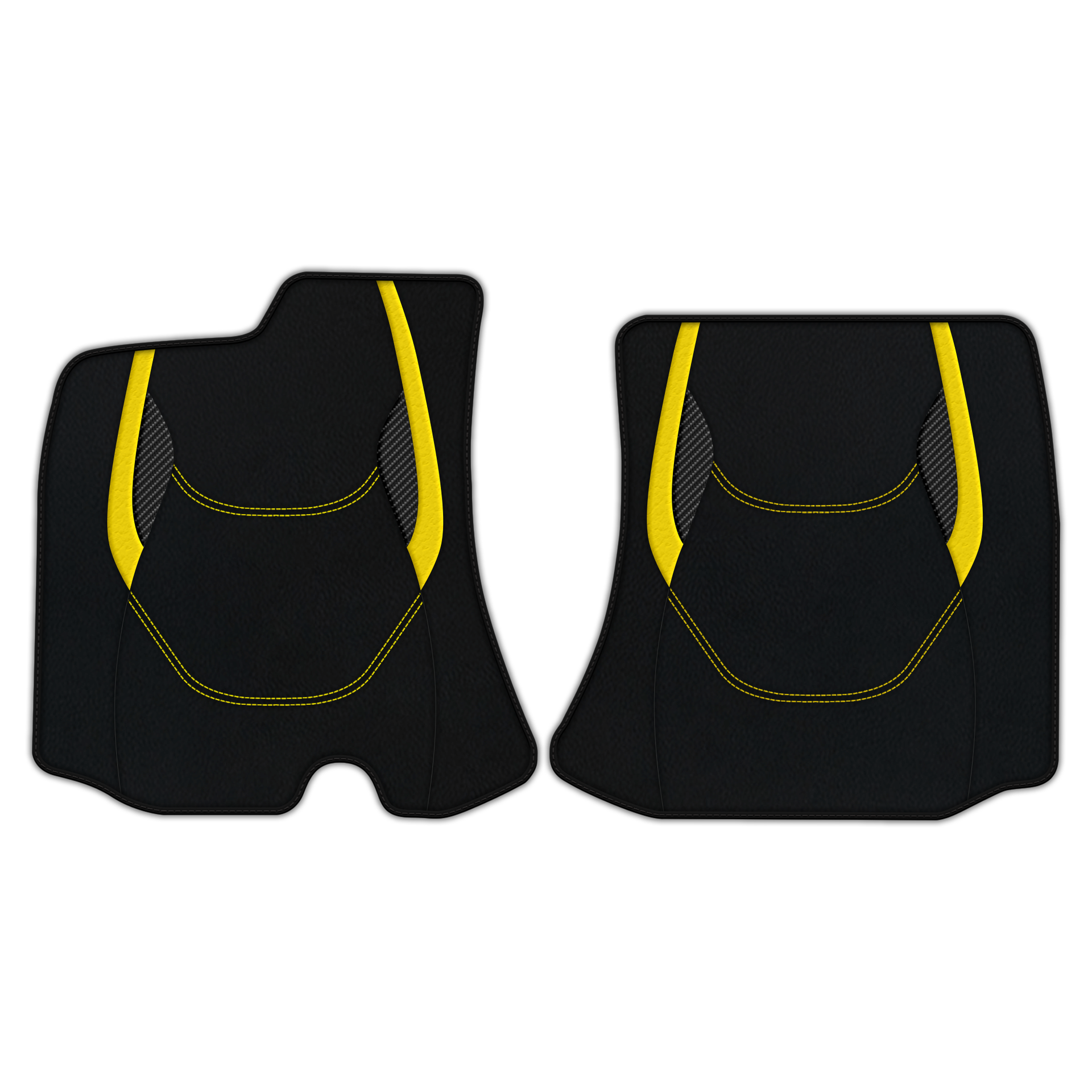Customizable Leather Trunk Floor Mats with Single Diamond Pattern for Ferrari Roma (2021-2024) - AutoWin