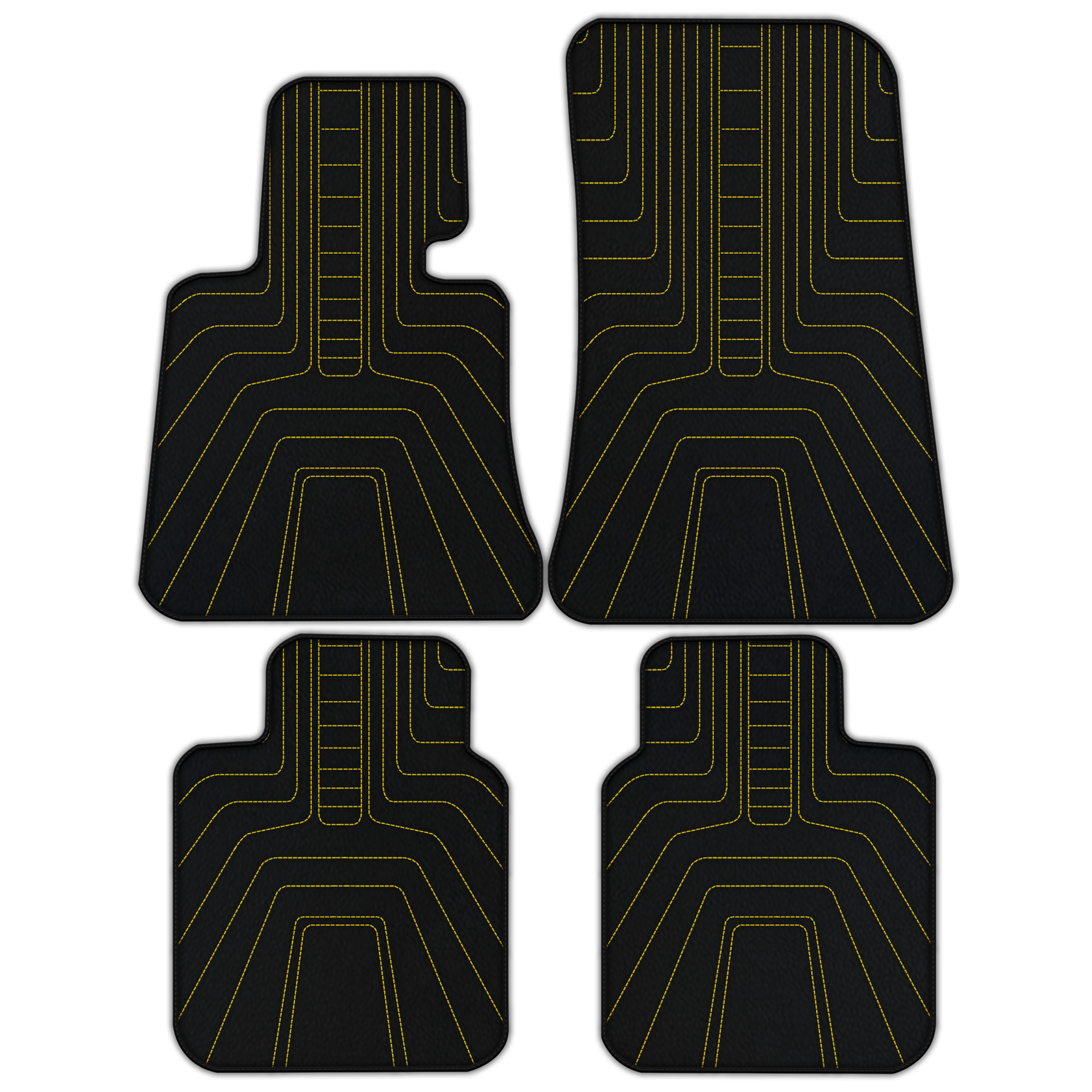 Customizable Leather Floor Mats with Viper Hex Pattern for Rolls Royce Phantom Drophead Coupe (2007-2016) - AutoWin