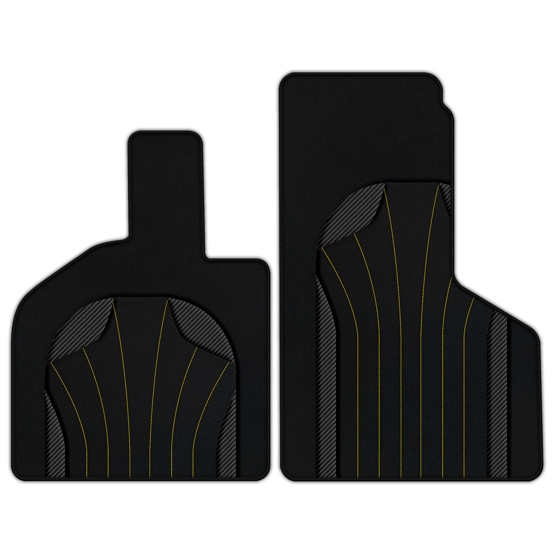 Custom Leather Floor Mats for Lamborghini Huracan STO - AW27 Pattern