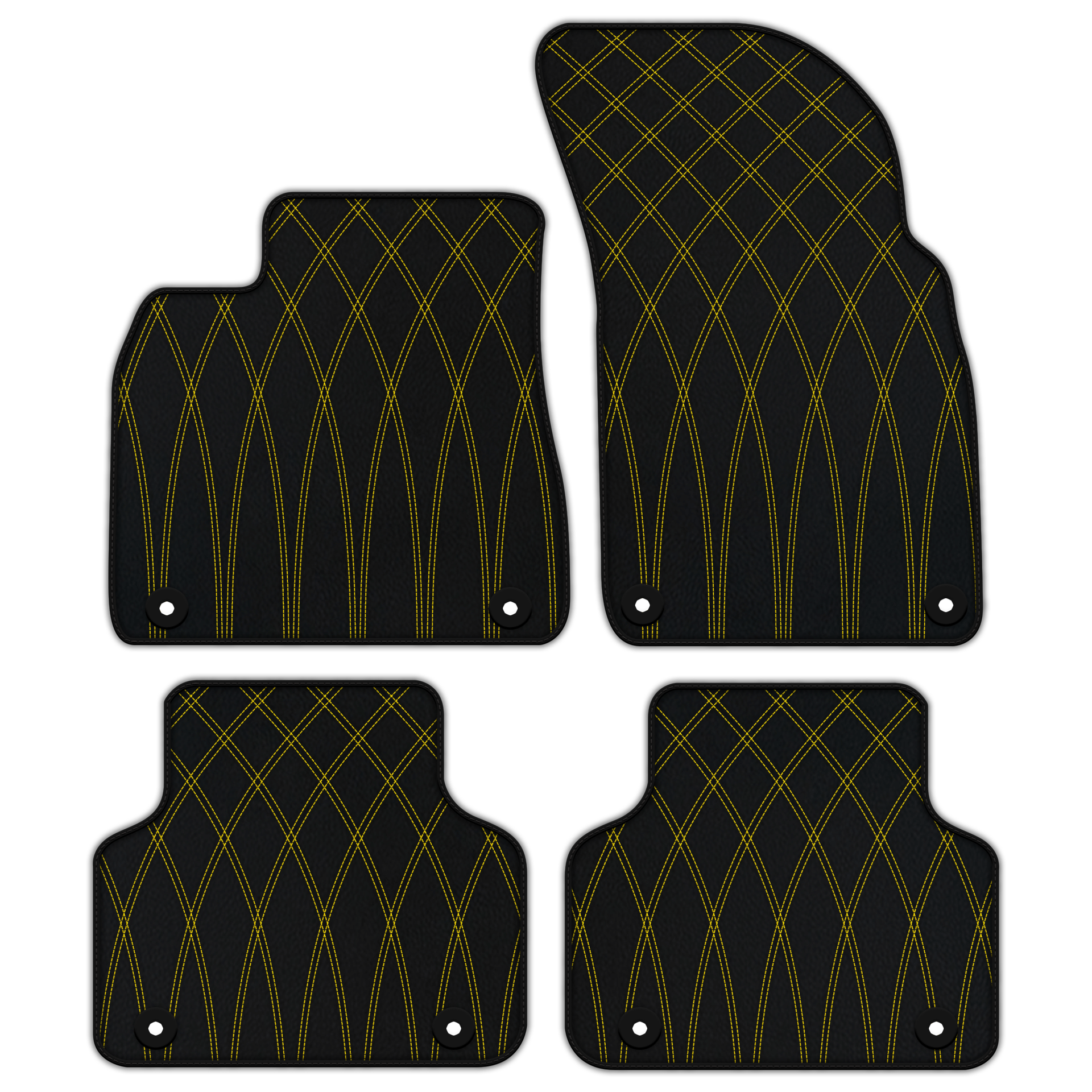 Customizable Leather Floor Mats with AW1 Pattern for Bentley Bentayga (2015-2023) - AutoWin