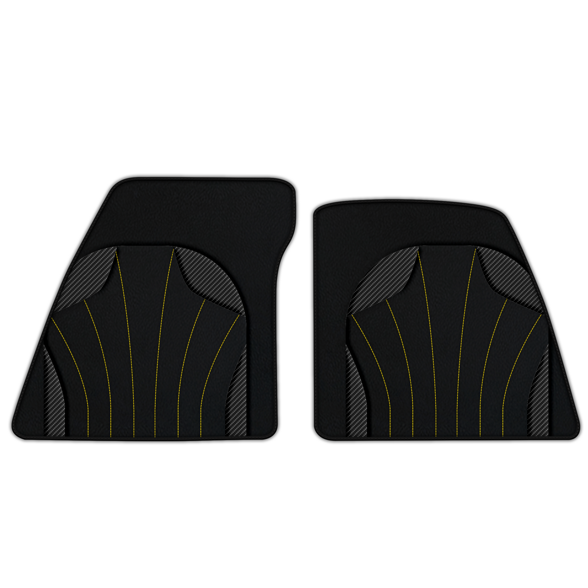Customizable Leather Floor Mats with Double Diamond Pattern for Ferrari SF90 Stradale (2019-2024)