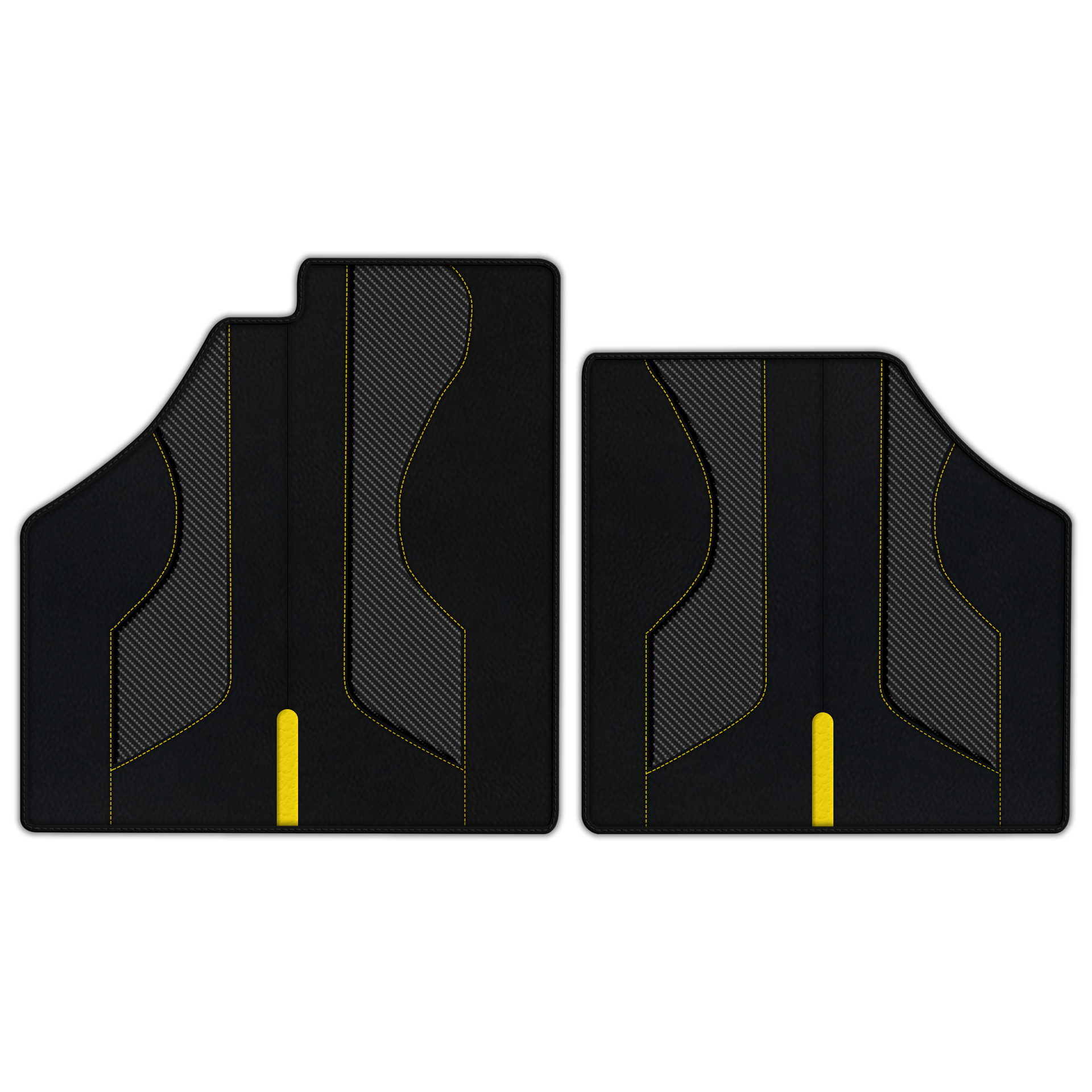 Customizable Leather Floor Mats with AW23 Pattern for Ferrari Enzo