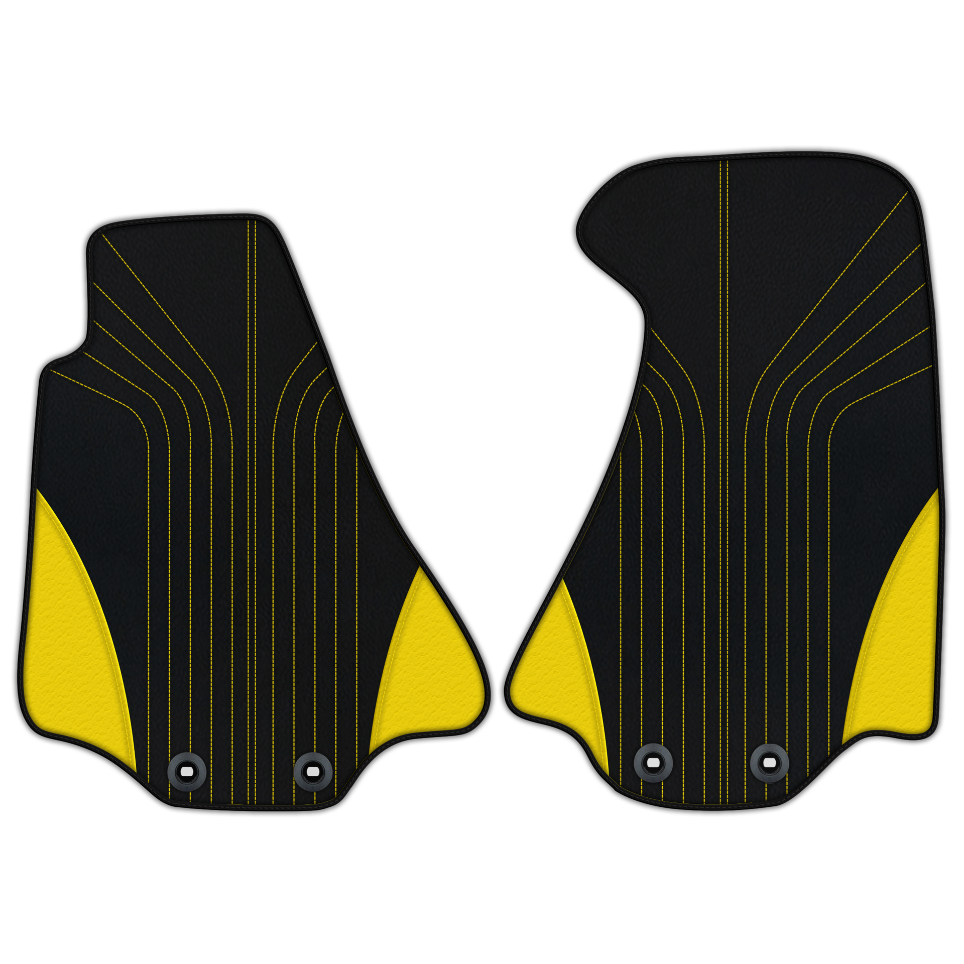 Customizable Leather Floor Mats with Interlaced Hex Pattern for Aston Martin DB9 (2004-2016) - AutoWin