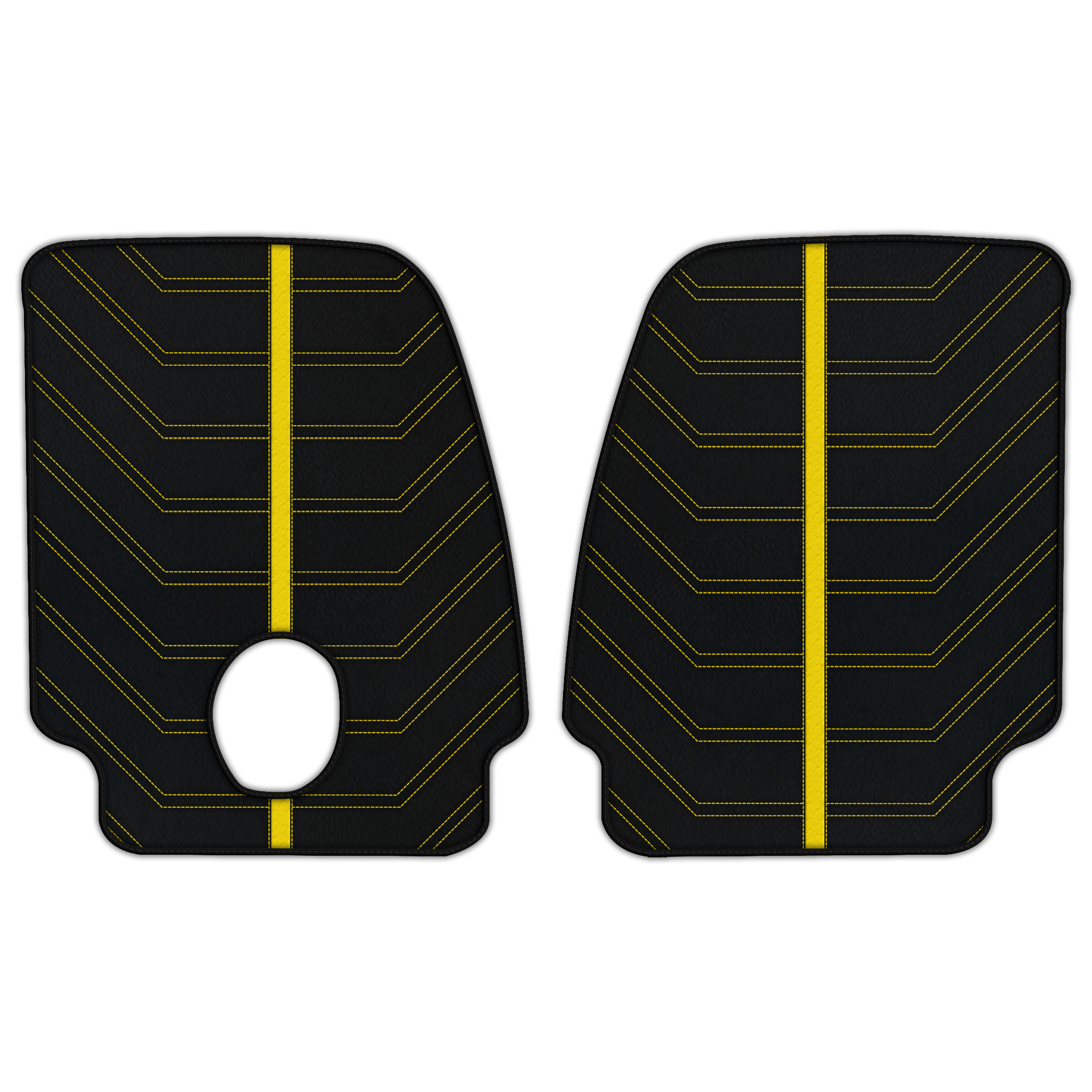 Customizable Leather Trunk Floor Mats with Interlaced Hex Pattern for Ferrari Roma (2021-2024) - AutoWin