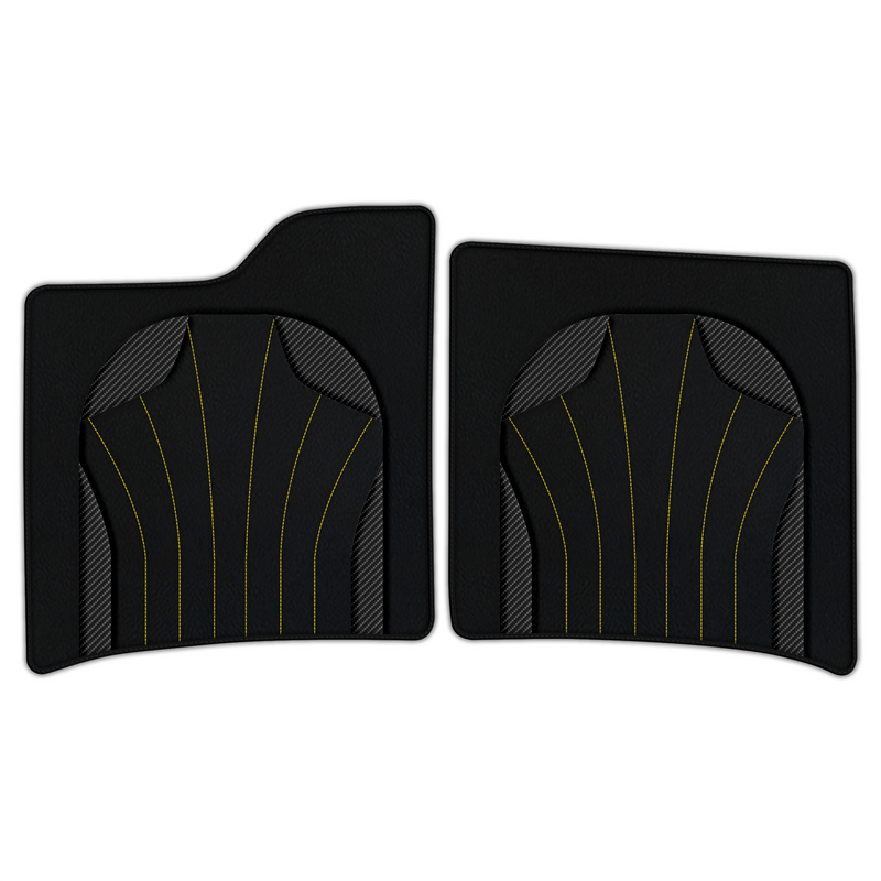 Customizable Leather Floor Mats with AW38 Pattern for Ferrari Enzo (2002-2004)