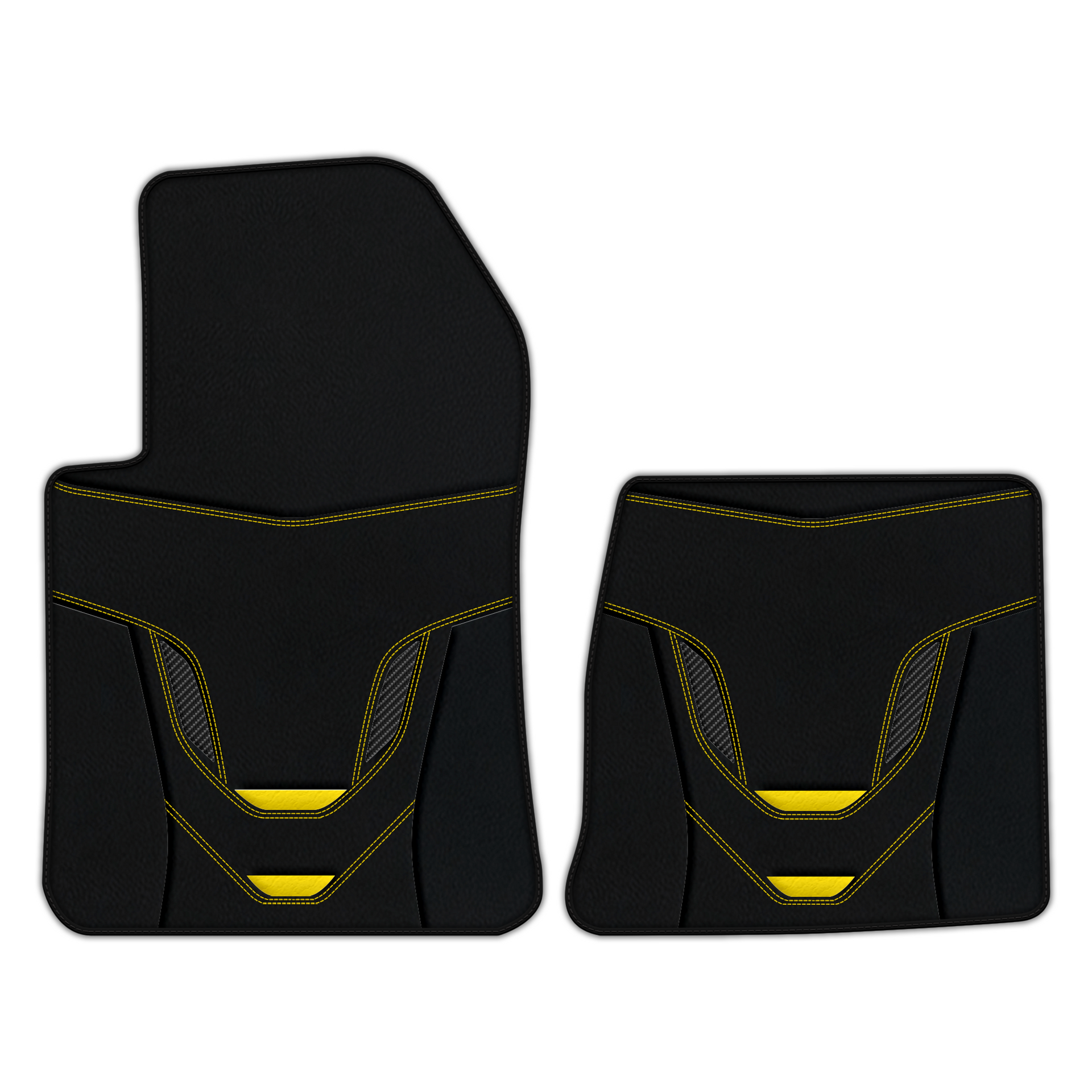 Customizable Leather Floor Mats with AW23 Pattern for Ferrari 599