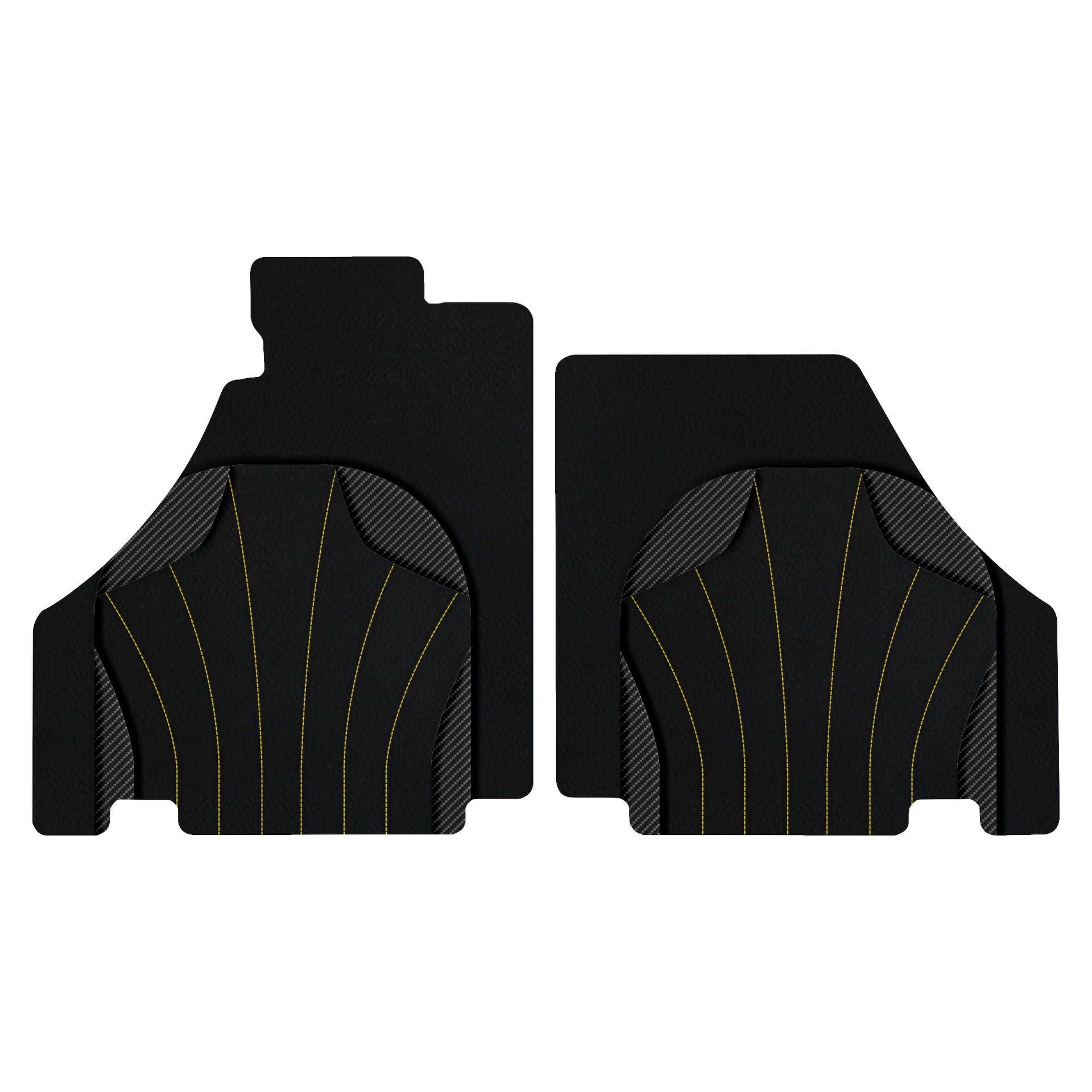 Customizable Leather Trunk Floor Mats with Viper Hex Pattern for Ferrari F430 (2004-2009)
