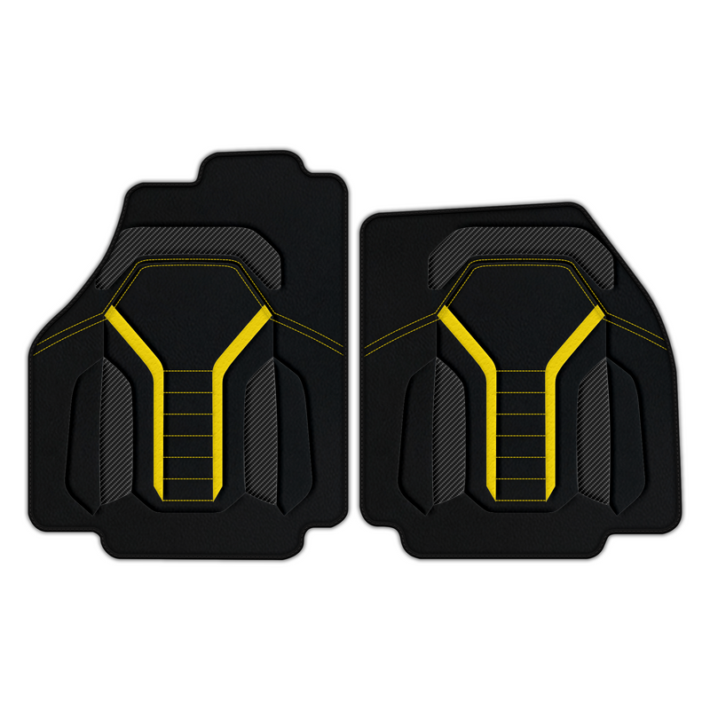 Customizable Leather Floor Mats with AW47 Pattern for Ferrari 488 GTB (2016-2022)