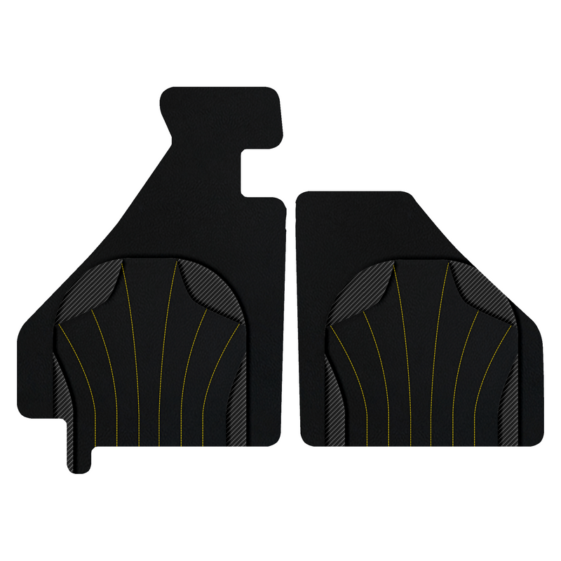 Customizable Leather Floor Mats with AW38 Pattern for Ferrari F355 (1994-1999)