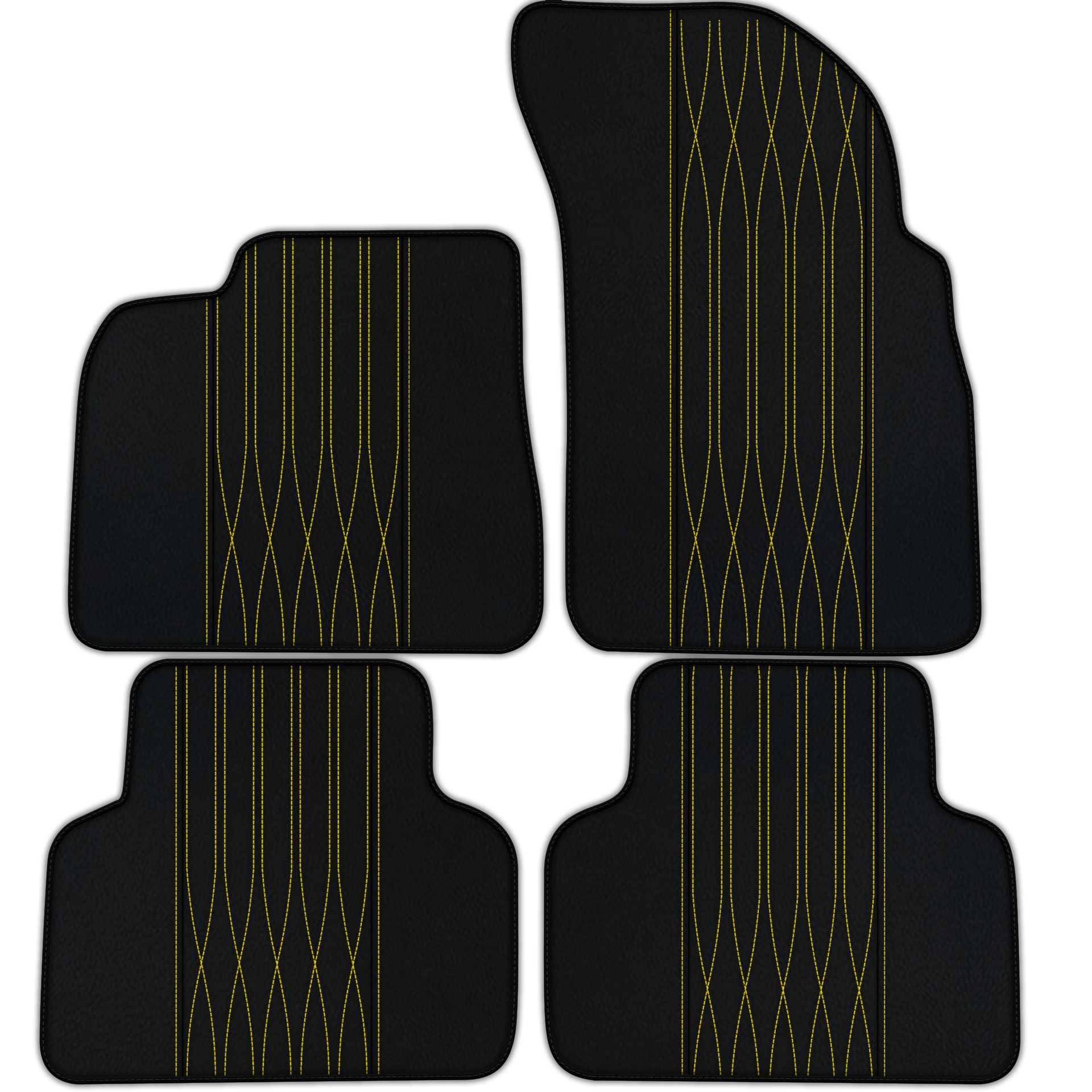 Customizable Floor Mats From Carpet With Leather for Bentley Continental GTC (2018-2023) - AutoWin