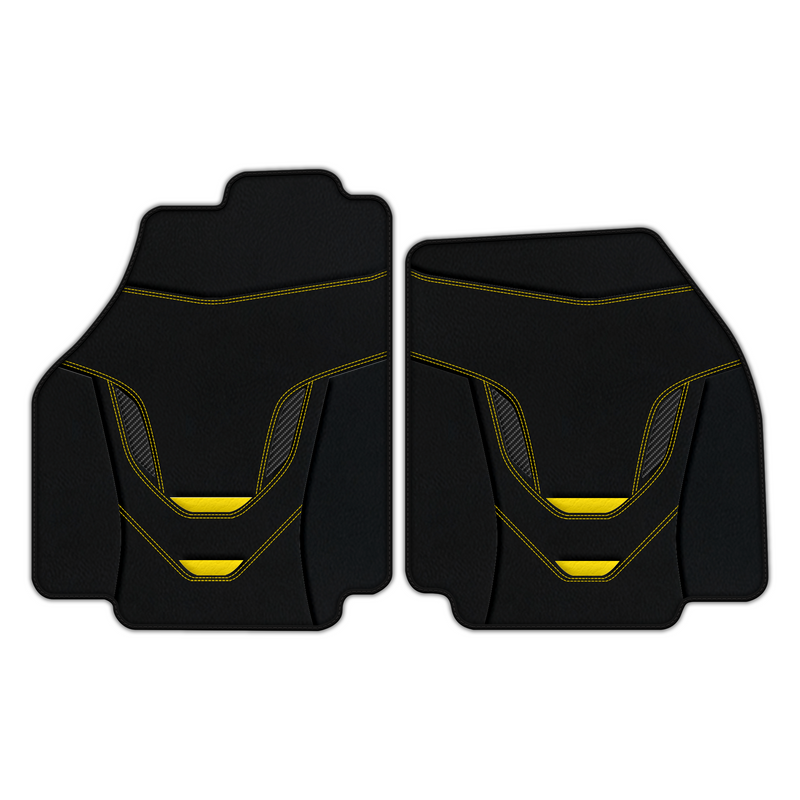 Customizable Leather Floor Mats with AW46 Pattern for Ferrari F8 Spider (2019-2023)